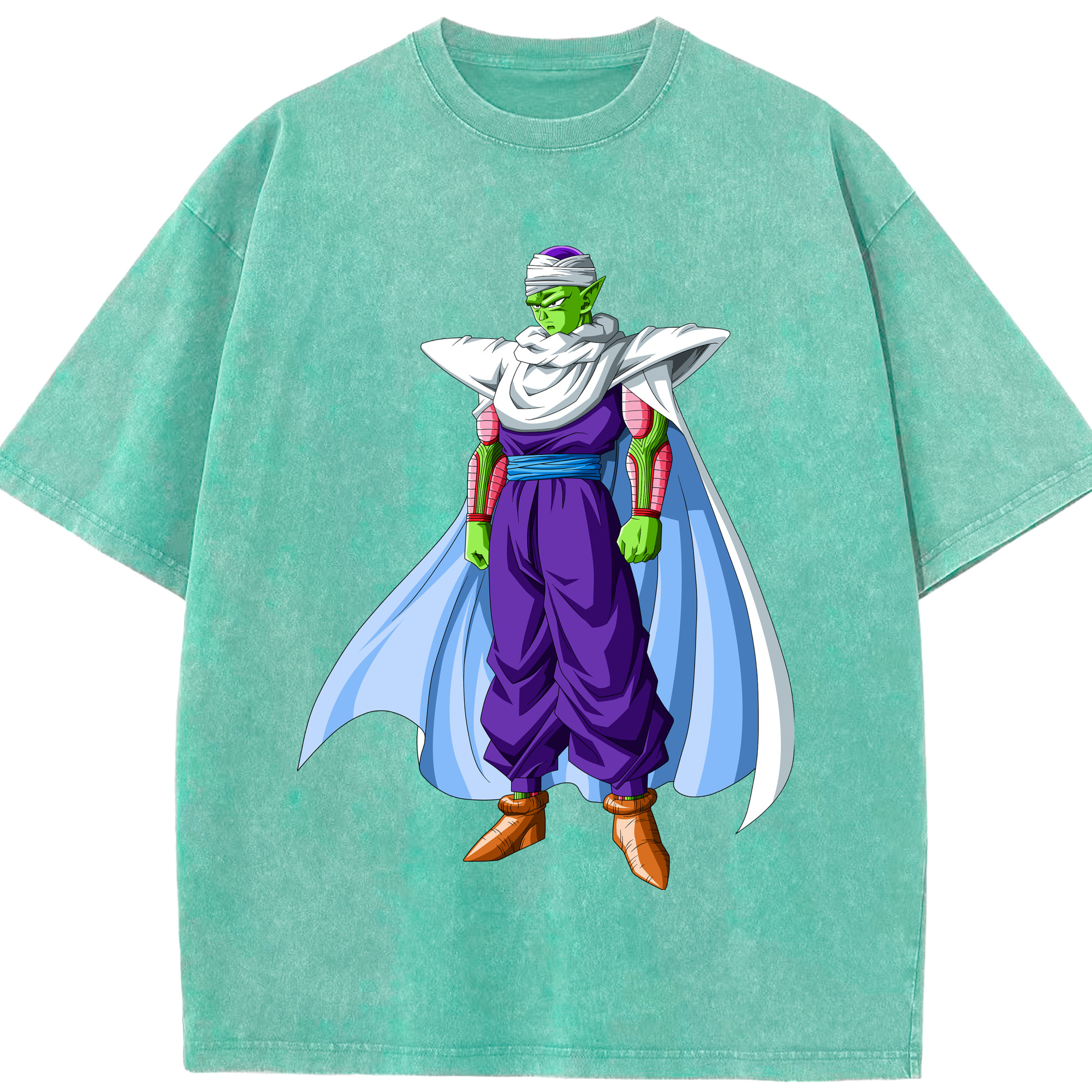 （画像用） ドラゴンボール ピッコロ DRAGON BALL Piccolo 綿100% ヴィンテージ風 半袖Tシャツ（フロントプリント）